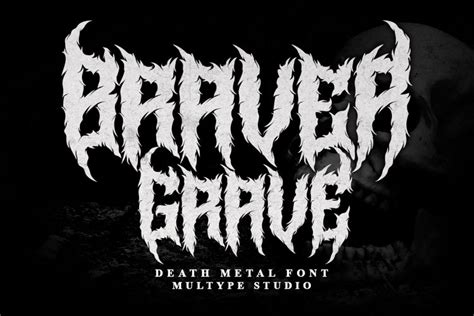 Braver Grave Death Metal Font