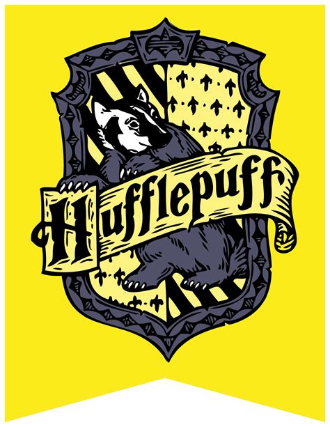 Harry Potter Printable Hogwarts House Crest Banners HP Birthday Endear ...