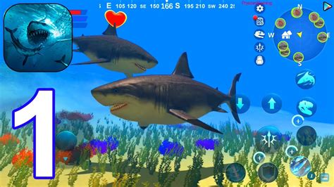 Megalodon Simulator - Gameplay Walkthrough Part 1 (Android, iOS Game ...