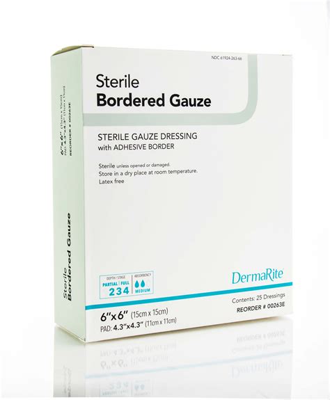 Sterile Bordered Gauze Dressing | Adhesive Wound Dressing for Nursing Homes