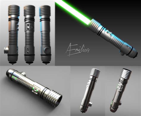 Kit Fisto's lightsaber (WIP renders) by AEmiliusLives on DeviantArt