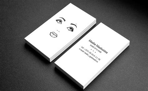 Creative Business Card for A Makeup Artist & Hiar Stylist