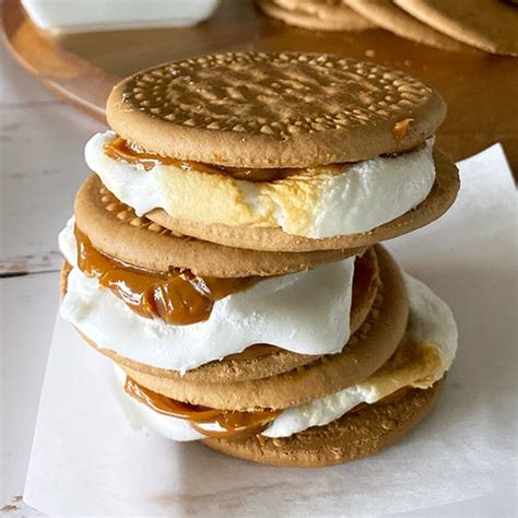 Best S'mores Recipe with Maria Crackers and Dulce de Leche - Bean Train