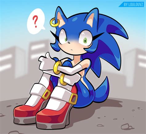 Female Sonic by LoulouVZ on DeviantArt