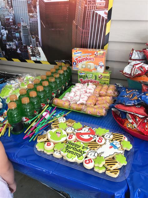 Ghostbuster food!!!! | Ghostbusters party, Ghostbusters birthday party, Ghost busters party