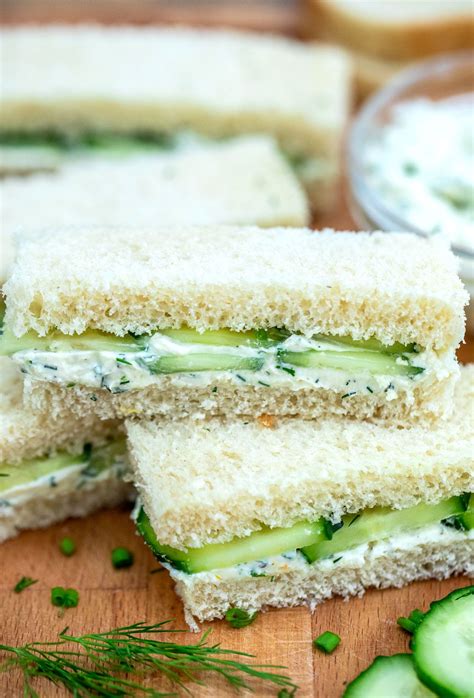 Cucumber Sandwiches are the perfect refreshing and delicious finger food. They are ready in min ...