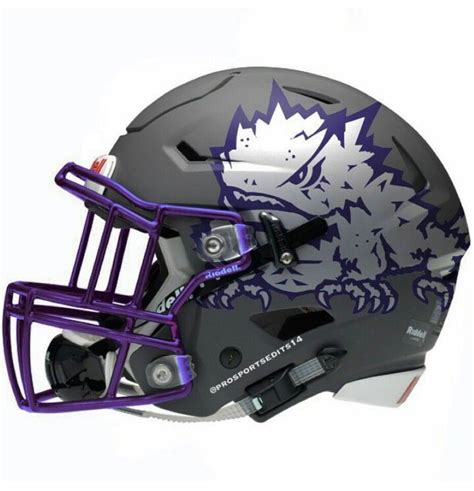 TCU Horned Frogs | College football helmets, Tcu football, Football helmets