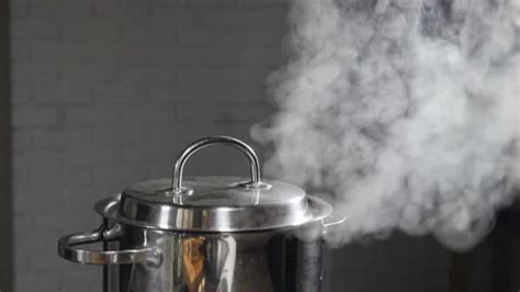 Steam or Vapour clouds rising from boili... | Stock Video | Pond5