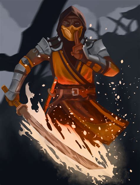 [Mortal Kombat 11] Scorpion by me : r/GamingArt