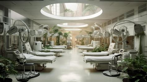 Premium AI Image | A hospital room with a lot of medical equipment