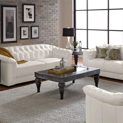 Living Room Ideas White Leather Sofa | Living room leather