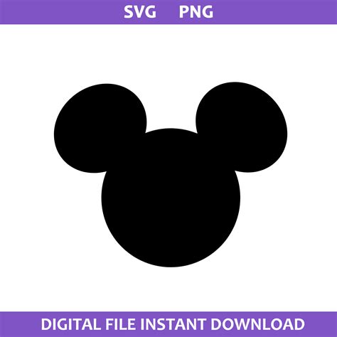 Mickey Head Svg, Mickey Mouse Svg, Disney Svg, Png Digital F - Inspire ...