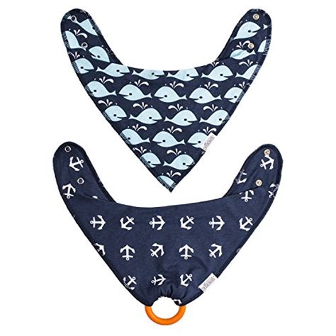 Dr. Brown’s Super Soft Bandana Bibs with One Snap-On Teether, 3m ...