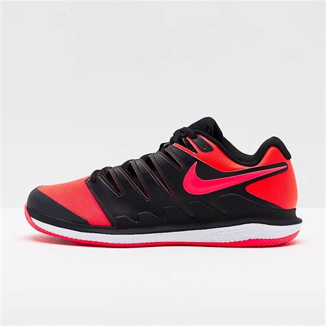 Nike Air Zoom Vapor X Clay - Black/Solar Red/White - Mens Shoes - Clay ...