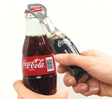 Coca- Cola Bottle Opener With Magnet - Can Openers (Manual)