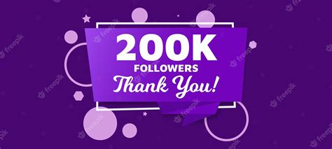 Premium Vector | 200k followers celebration for social media