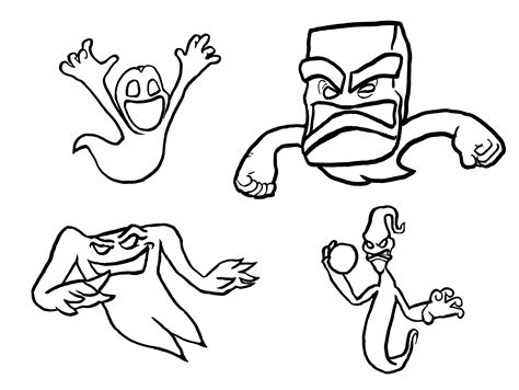 Ghosts Coloring Pages (OC) : r/LuigisMansion3