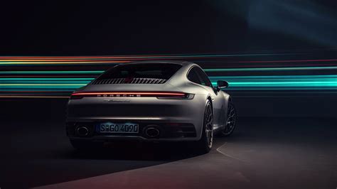 Wallpaper Porsche 911 Carrera 4S 2019 Back view automobile 2560x1440