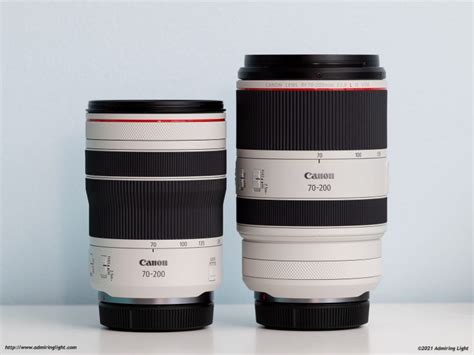 Canon RF 70-200mm f/4L IS vs. Canon RF 70-200mm f/2.8L IS - Admiring Light