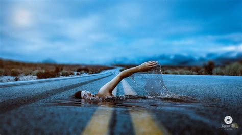 Swimmer On The Road | Photoshop Photo Manipulation Tutorial - CiprianFOTO | Photoshop ...