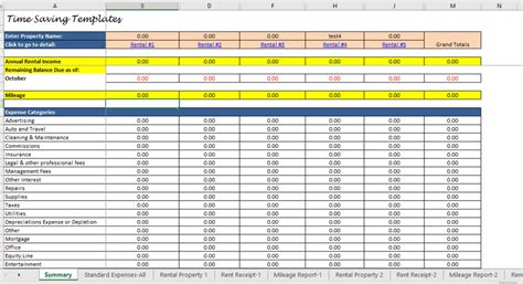 Landlord Rental Income and Expenses Tracking Spreadsheet - 5 - 110 properties