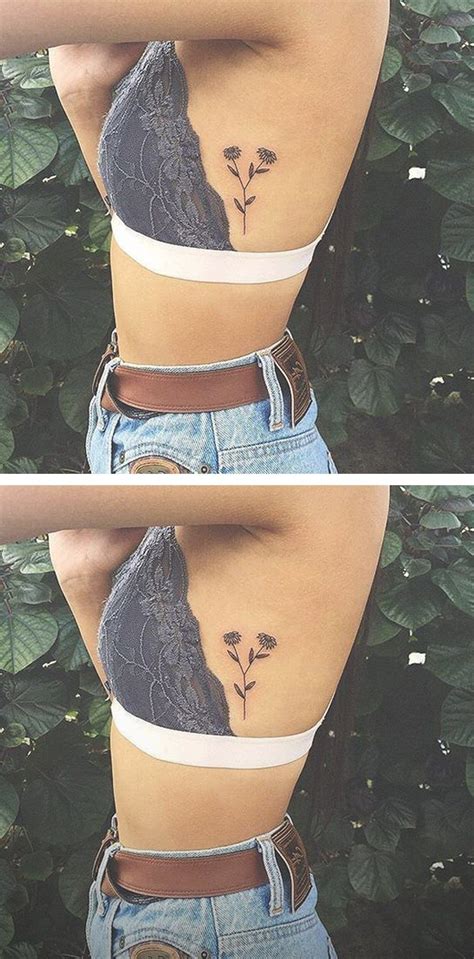 Women's Small Rib Tattoos