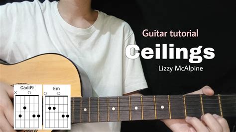 Ceilings Guitar tutorial - Lizzy McAlpine (Easy Guitar lesson + lyrics ...