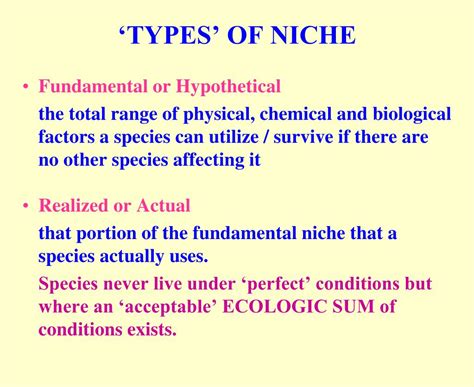 PPT - BIOLOGY 403: PRINCIPLES OF ECOLOGY (Niche and Species-Species Interactions) PowerPoint ...