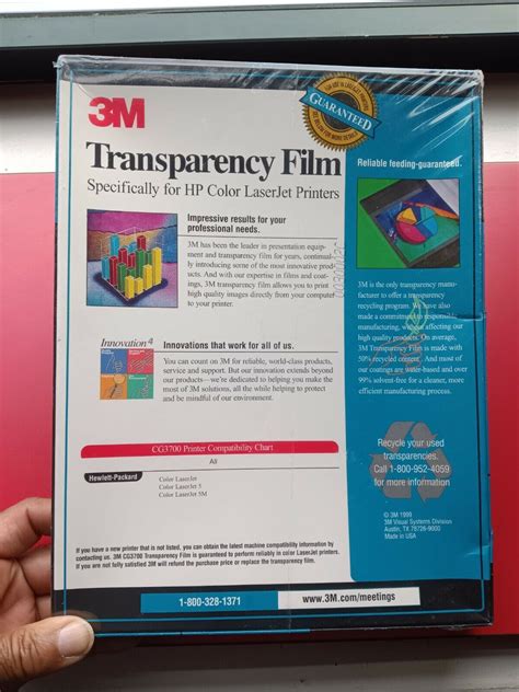 Mavin | 3M Transparency Film For Color Laser Printers and Copiers ...