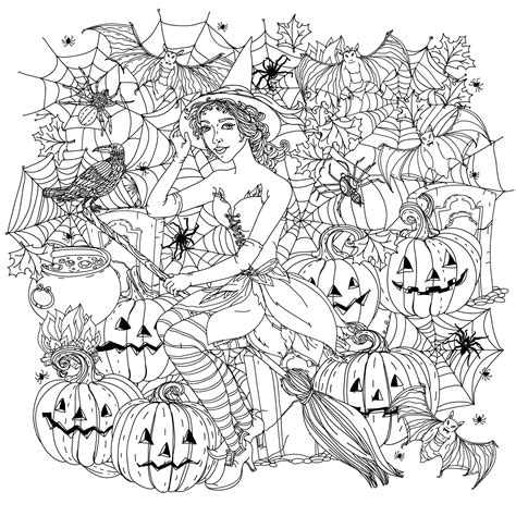 Free Halloween Coloring Pages Witch – Kidsworksheetfun