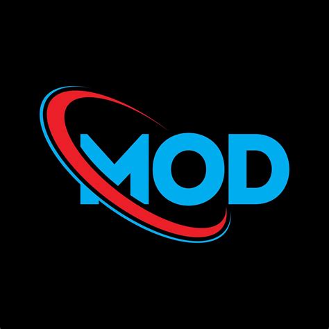 MOD logo. MOD letter. MOD letter logo design. Initials MOD logo linked ...