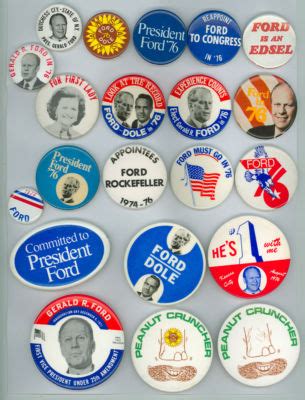 Collection 41 diff. GERALD FORD campaign buttons -- Antique Price Guide ...