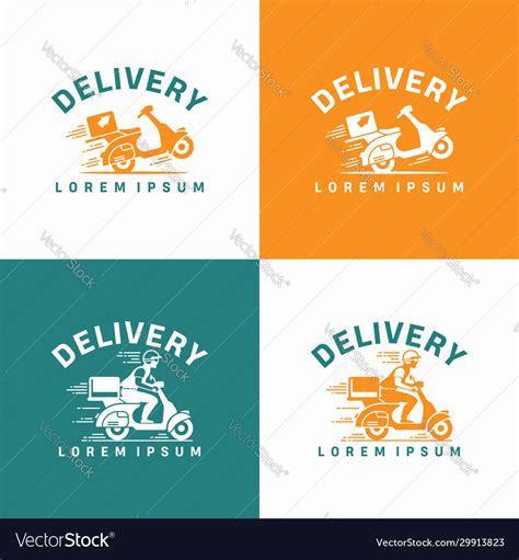 Delivery logo design template Royalty Free Vector Image