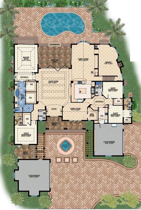 Mediterranean Mansion Floor Plans - floorplans.click