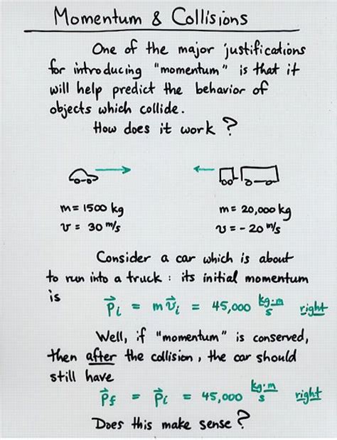 Momentum And Collisions Worksheet