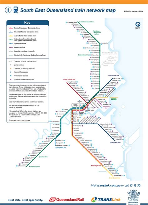 Transit Maps: Official Map: South East Queensland Train Network, 2014