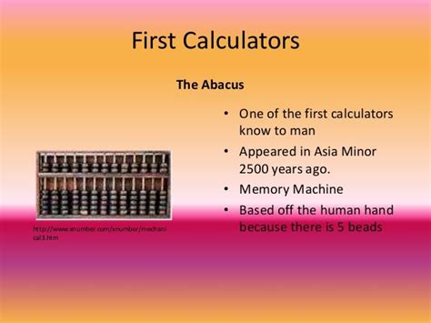 History of the Calculator