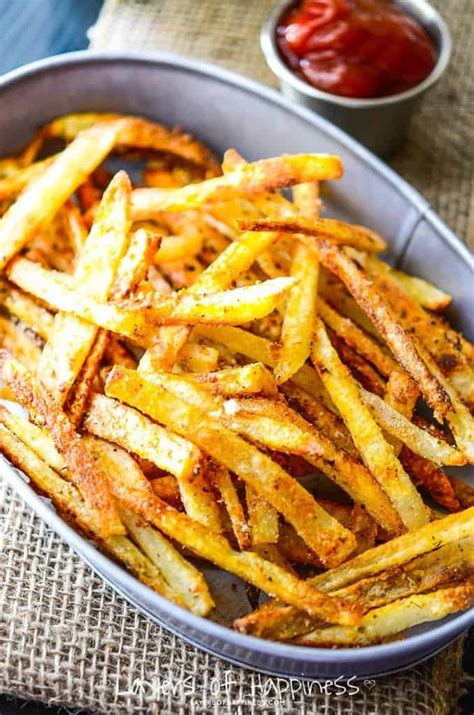 Extra Crispy Oven Baked French Fries - Layers of Happiness