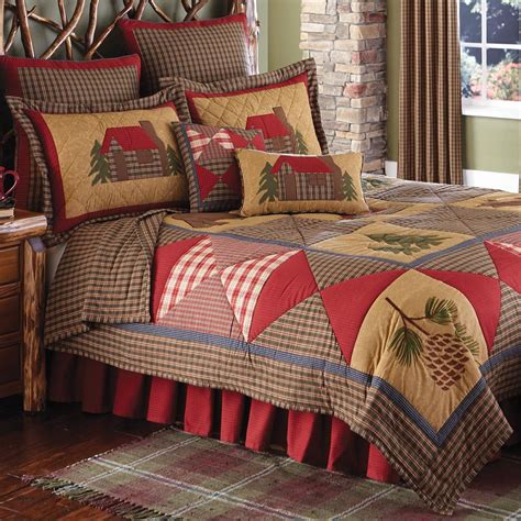 Rustic Bedding: Queen Size Cabin Quilt|Black Forest Decor | Country bedding sets, Rustic bedding ...