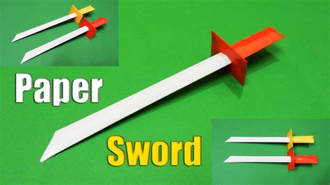 How to make a Paper Sword | Easy | Tutorial - YouTube