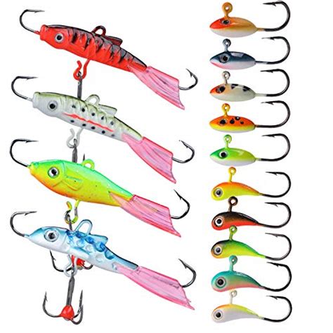 YONGZHI Ice Fishing Jigs Winter Sensible Fishing Baits Ice Jigging Lures Equipment for Bass ...