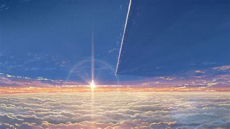 HD wallpaper: Kimi no Na Wa, Your Name, landscape, anime, cloud - sky ...