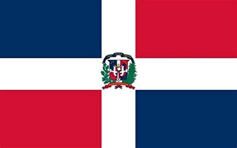 Dominican republic Flag 5ft x 3ft Large - 100% Polyester - Metal ...