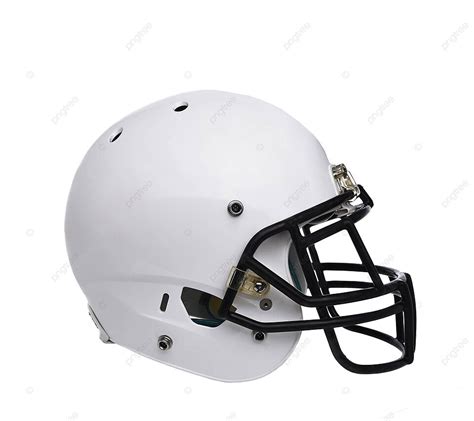 Blank White Football Helmet Standing Alone On A White Background Photo And Picture For Free ...