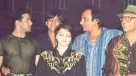 Shah Rukh Khan holds Salman Khan by his waist in this throwback pic ...