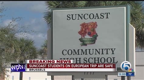 Suncoast High School students in Belgium are safe - YouTube