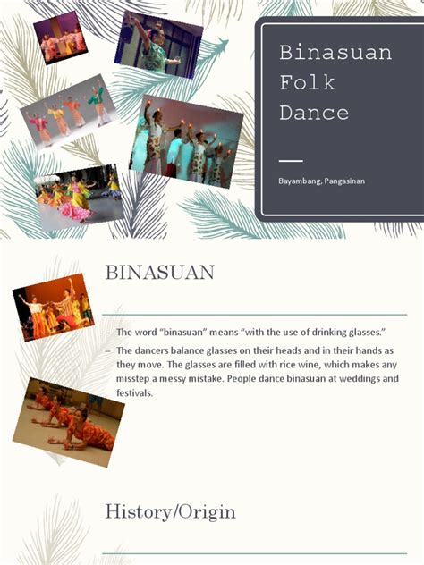 Binasuan Folk Dance | PDF | Dances | Entertainment