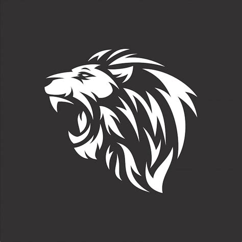 Premium Vector | Lion head tribal logo