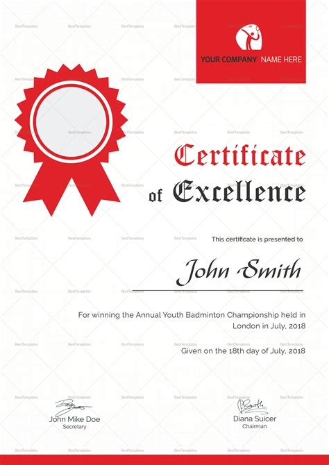 Certificate Format, Certificate Design Template, Printable Certificates ...