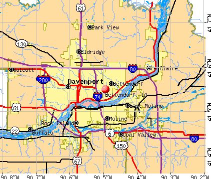 Bettendorf, Iowa (IA) profile: population, maps, real estate, averages ...